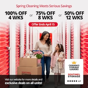 Sentinel Storage - Edmonton Rabbit Hill Promotion