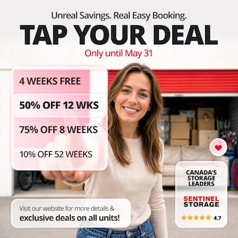 Sentinel Storage - Edmonton Rabbit Hill Promotion